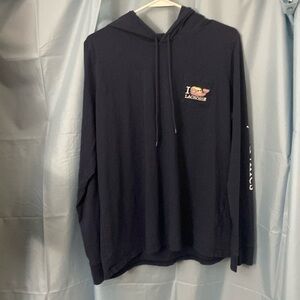 Vineyard vines womens xl hooded lacrosse t shirt